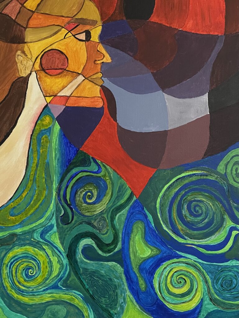 Acrylic on paper board